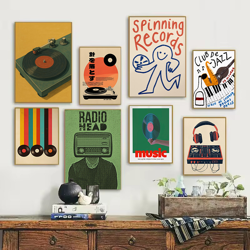 Japanese Lifestyle Home - Retro Japon Tarzı Plak Çalar Caz