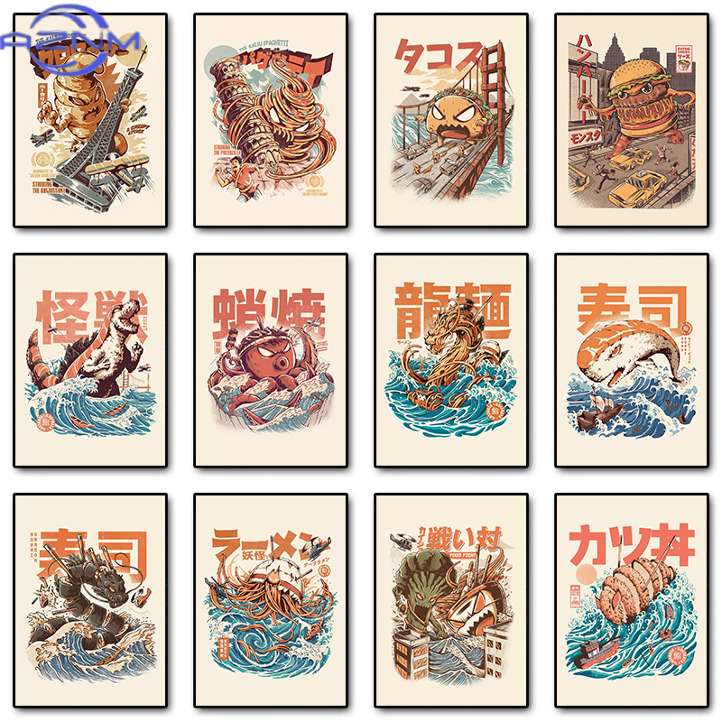 Japanese Lifestyle Home - AZNM Japon Kaijus Gıda Suşi Ramen