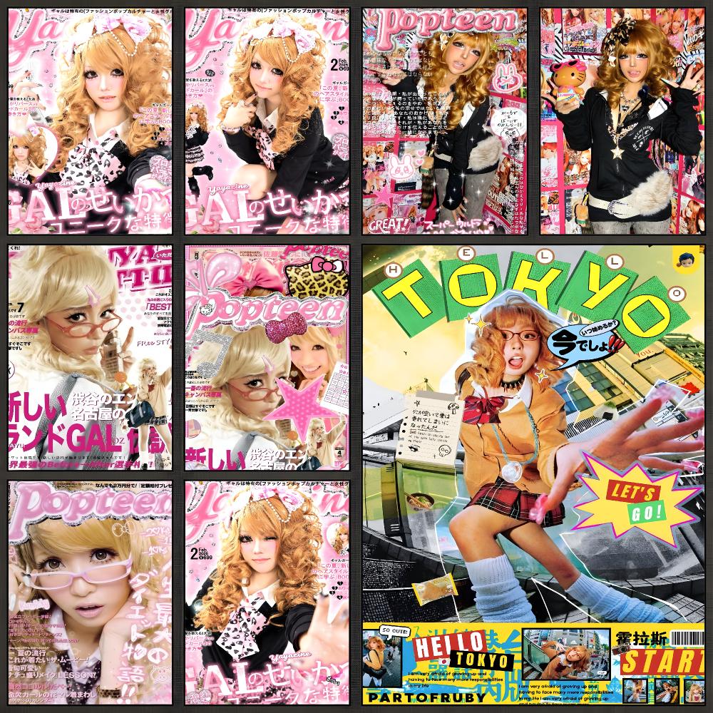 Japanese Lifestyle Gifts - Moda Havalı Gyaru Japon Stili Poster