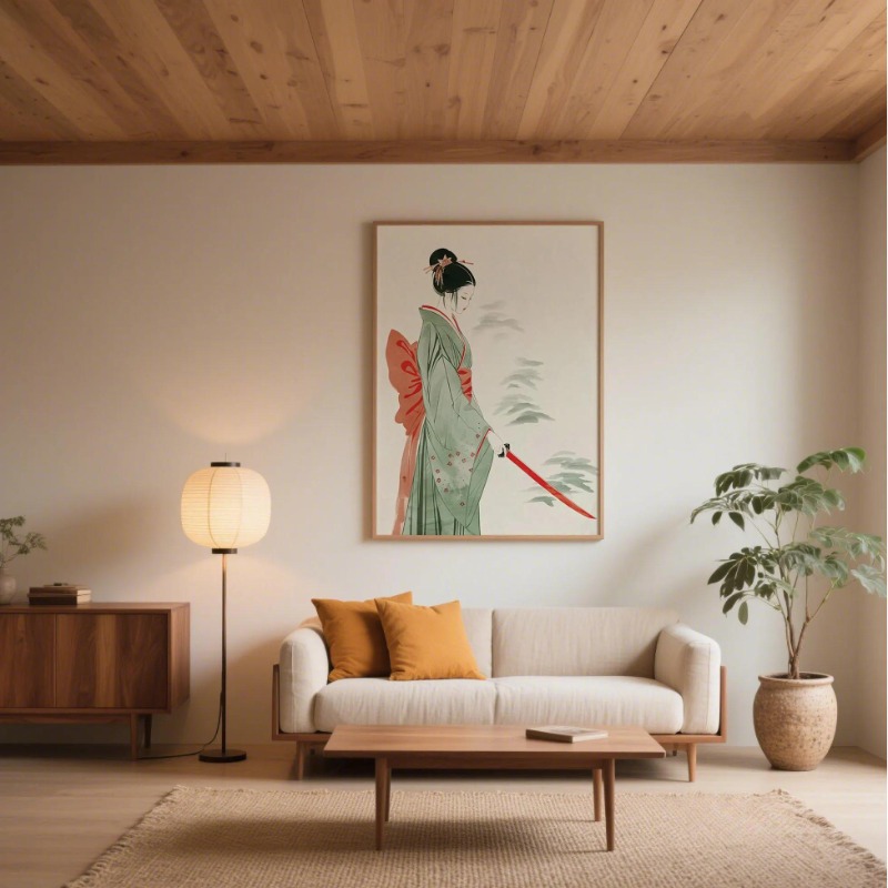 Fuji Dağı ve Vinç Japon Duvar  - Japanese Lifestyle Home incelemesi ve fiyatı